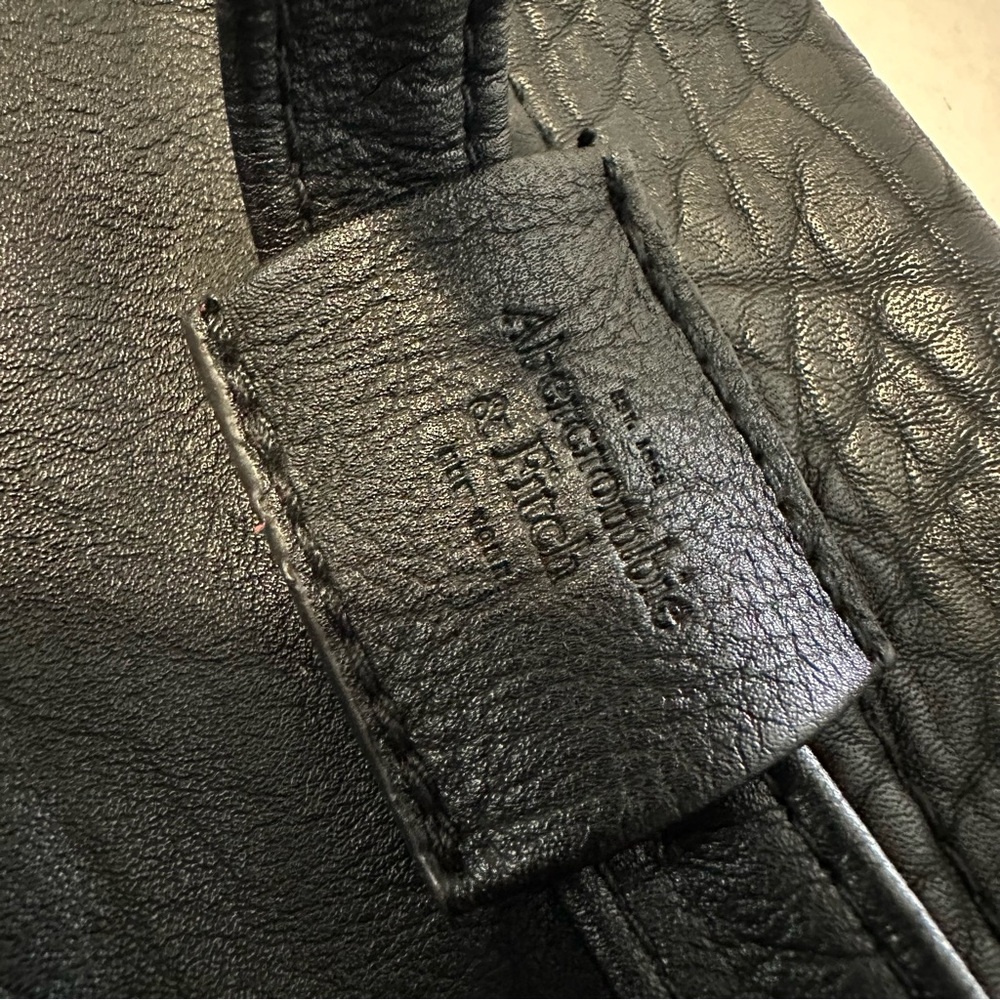 Abercrombie & Fitch Black Faux Leather Mini Backpack - Picture 6 of 7